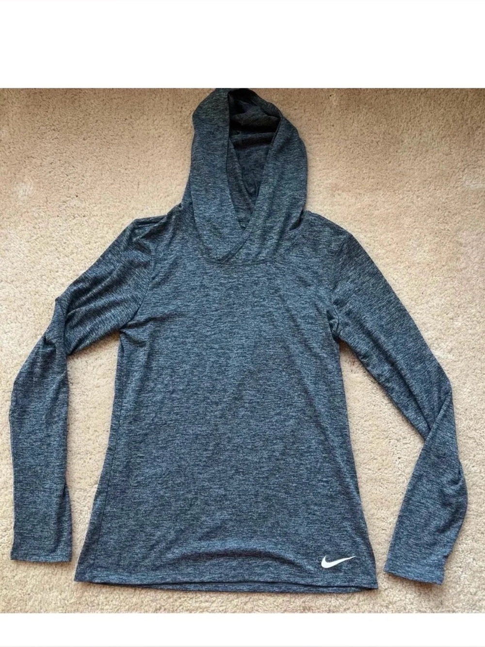 Nike Dri-Fit Women’s Heathered Gray Lightweight Hoodie - Size XS - VGUC